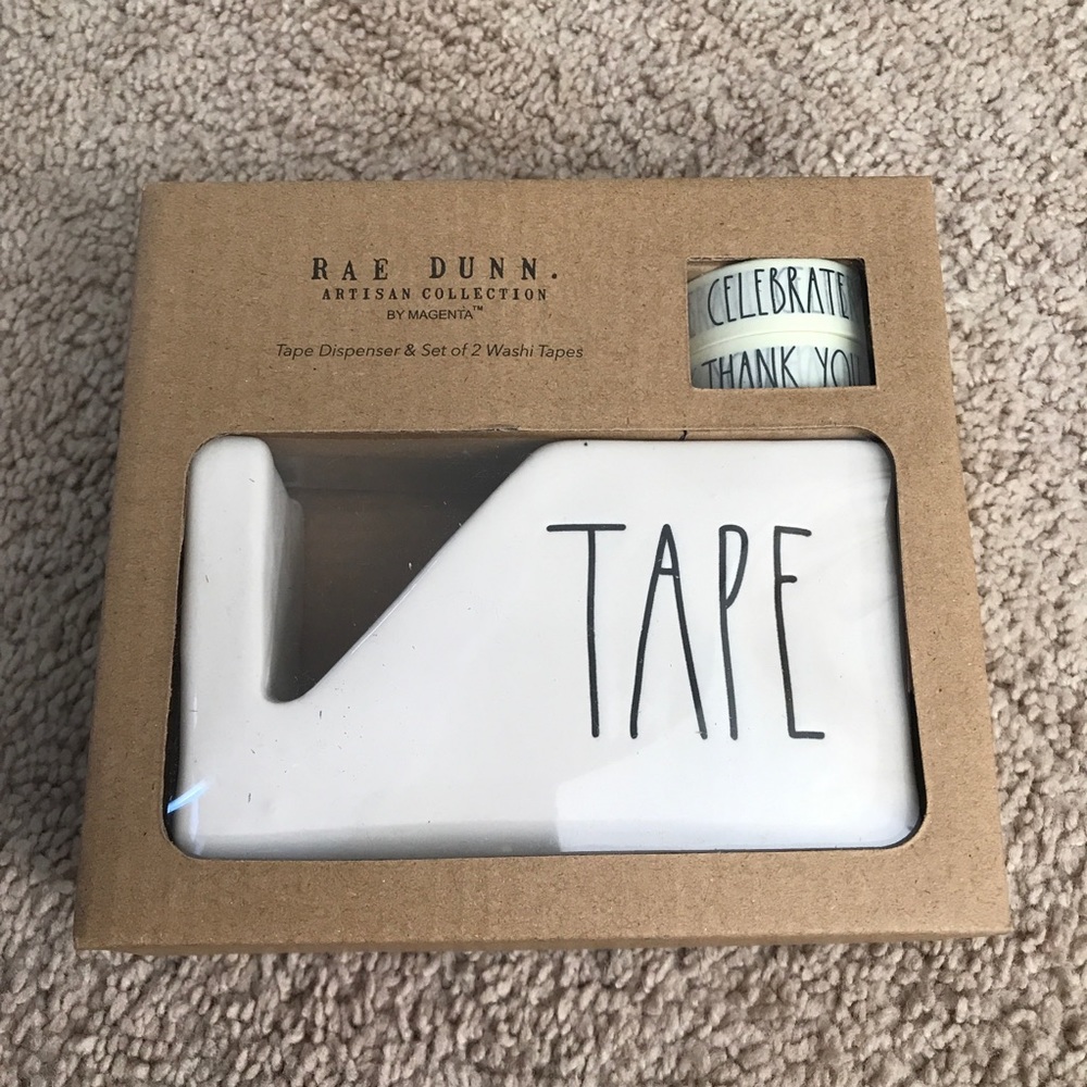 Rae Dunn “Tape” Handmade Clay Dispenser